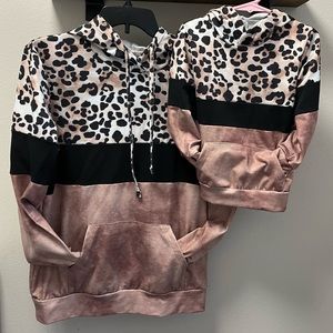Leopard Mommy and Me Hoodies